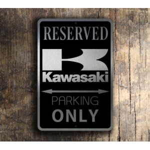 Kawasaki Parking Only Sign Man Cave, Workshop or Garage Decor   282650079206